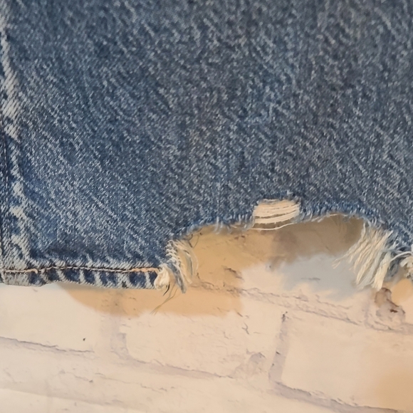 American Eagle Super High-Rise Baggy Wide Leg Jeans Sz 0 Regular - Picture 5 of 8